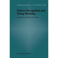 Pattern Recognition and String Matching [Hardcover]