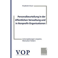 Personalbeurteilung in der ?ffentlichen Verwaltung und in Nonprofit-Organisation [Paperback]