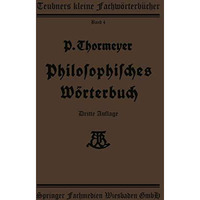 Philosophisches W?rterbuch [Paperback]