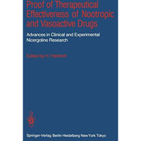 Proof of Therapeutical Effectiveness of Nootropic and Vasoactive Drugs: Advances [Paperback]