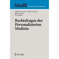 Rechtsfragen der Personalisierten Medizin [Paperback]