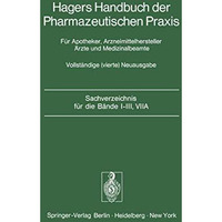 Sachverzeichnis f?r die B?nde IIII, VIIA [Paperback]