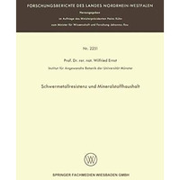 Schwermetallresistenz und Mineralstoffhaushalt [Paperback]