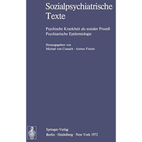 Sozialpsychiatrische Texte: Psychische Krankheit als sozialer Proze? Psychiatris [Paperback]