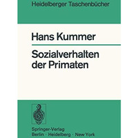 Sozialverhalten der Primaten [Paperback]