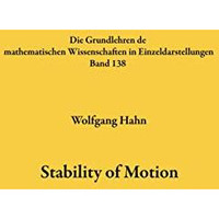 Stability of Motion [Paperback]