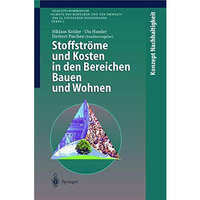 Stoffstr?me und Kosten in den Bereichen Bauen und Wohnen [Paperback]