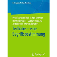 Teilhabe  eine Begriffsbestimmung [Paperback]