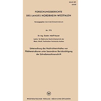 Untersuchung des Nachrichteninhaltes von Fl?chenstrukturen unter besonderer Ber? [Paperback]