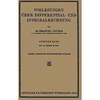 Vorlesungen ?ber Differential- und Integralrechnung [Paperback]