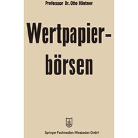 Wertpapierb?rsen [Paperback]