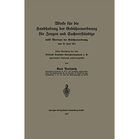 Winke f?r die Handhabung der Geb?hrenordnung f?r Zeugen und Sachverst?ndige nebs [Paperback]