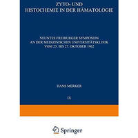 Zyto- und Histochemie in der H?matologie [Paperback]