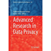 Advanced Research in Data Privacy [Hardcover]