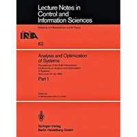 Analysis and Optimization of Systems: Proceedings of the Sixth International Con [Paperback]