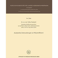 Analytische Untersuchungen an Polyamidfasern [Paperback]