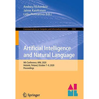 Artificial Intelligence and Natural Language: 9th Conference, AINL 2020, Helsink [Paperback]