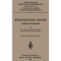 B?rgerliches Recht: Familienrecht [Paperback]