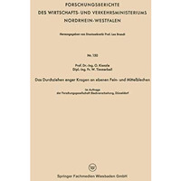 Das Durchziehen enger Kragen an ebenen Fein- und Mittelblechen [Paperback]