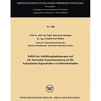 Einflu? der Abk?hlungsbedingungen und der chemischen Zusammensetzung auf die hyd [Paperback]