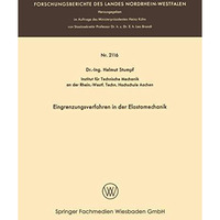 Eingrenzungsverfahren in der Elastomechanik [Paperback]