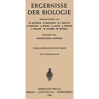 Ergebnisse Der Biologie [Paperback]