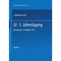 GI - 5. Jahrestagung: Dortmund, 8.-10. Oktober 1975 [Paperback]