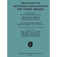 Neununddreissigster Kongress: Gehalten zu Wiesbaden vom 25.28. April 1927 [Paperback]