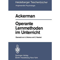 Operante Lernmethoden im Unterricht [Paperback]