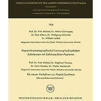 Papierchromatographische Trennung hydrophober Substanzen mit Cellulose-Ester-Pap [Paperback]