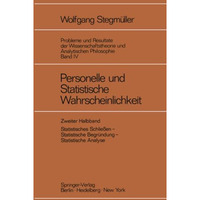 Personelle und Statistische Wahrscheinlichkeit [Paperback]