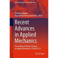 Recent Advances in Applied Mechanics: Proceedings of Virtual Seminar on Applied  [Hardcover]