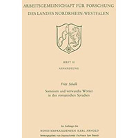 Somnium und verwandte W?rter in den romanischen Sprachen [Paperback]