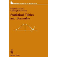 Statistical Tables and Formulae [Paperback]