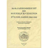 58.59. Jahresbericht des Sonnblick-Vereines f?r die Jahre 19601961 [Paperback]