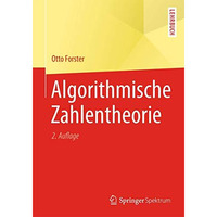 Algorithmische Zahlentheorie [Paperback]