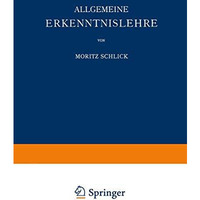 Allgemeine Erkenntnislehre [Paperback]