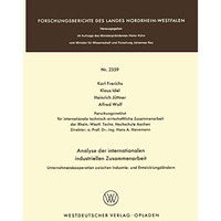 Analyse der internationalen industriellen Zusammenarbeit: Unternehmenskooperatio [Paperback]