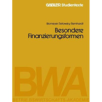 Besondere Finanzierungsformen [Paperback]