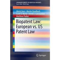 Biopatent Law: European vs. US Patent Law [Paperback]