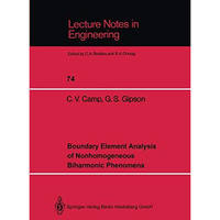 Boundary Element Analysis of Nonhomogeneous Biharmonic Phenomena [Paperback]