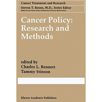 Cancer Policy: Research and Methods [Hardcover]