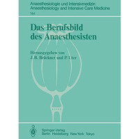 Das Berufsbild des Anaesthesisten [Paperback]