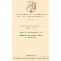 Die Bedeutung eines deutschen Beitrages zur Weltraumfahrt [Paperback]