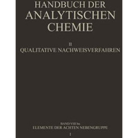 Elemente der Achten Nebengruppe: Eisen ? Kobalt ? Nickel [Paperback]