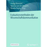 Evaluationsmethoden der Wissenschaftskommunikation [Paperback]