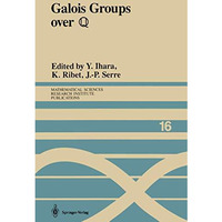 Galois Groups over ?: Proceedings of a Workshop Held March 2327, 1987 [Paperback]