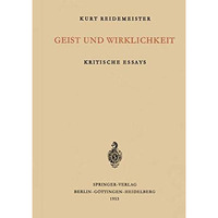 Geist und Wirklichkeit: Kritische Essays [Paperback]