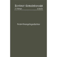 Gewerbeangelegenheiten [Paperback]