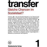 Gleiche Chancen im Sozialstaat? [Paperback]